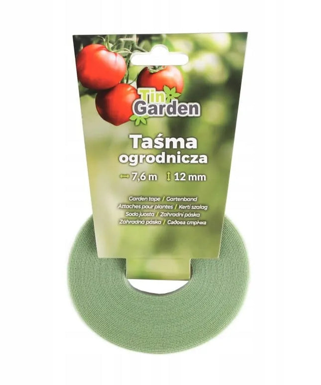 Žalia sodo lipni juosta augalams 12mm x 7,6m