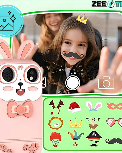 VAIKAMS SKIRTAS ŽAISLINIS SKAITMENINIS FOTOAPARATAS EDUKACINIS KAMERA + 32GB KORTELĖ