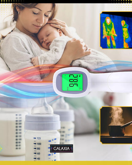 GALAXIA bekontaktis infraraudonųjų spindulių termometras vaikams su LCD ekranu