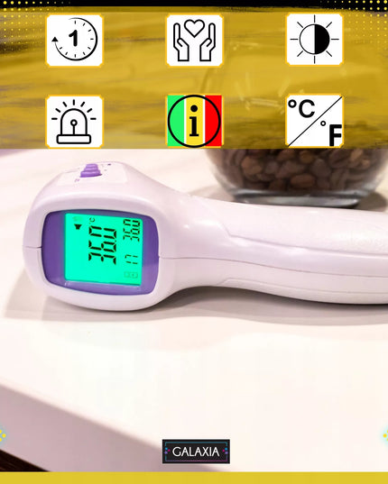 GALAXIA bekontaktis infraraudonųjų spindulių termometras vaikams su LCD ekranu