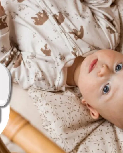 Bekontaktis medicininis infraraudonųjų spindulių termometras su karščiavimo aliarmu ir programėle SAVE