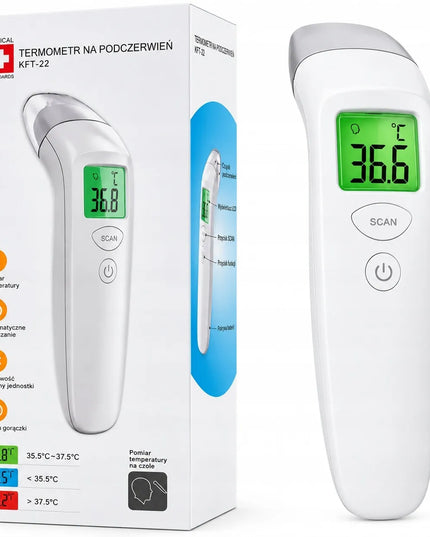 Bekontaktis medicininis elektroninis infraraudonųjų spindulių termometras, greitas matavimas