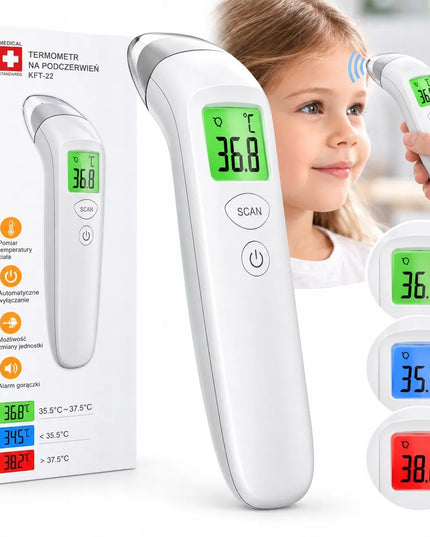 Bekontaktis medicininis elektroninis infraraudonųjų spindulių termometras, greitas matavimas