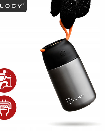 Plieninė pietų termosinė dėžutė, maisto termosas, išlaiko šaltį 24 valandas - PREMIUM