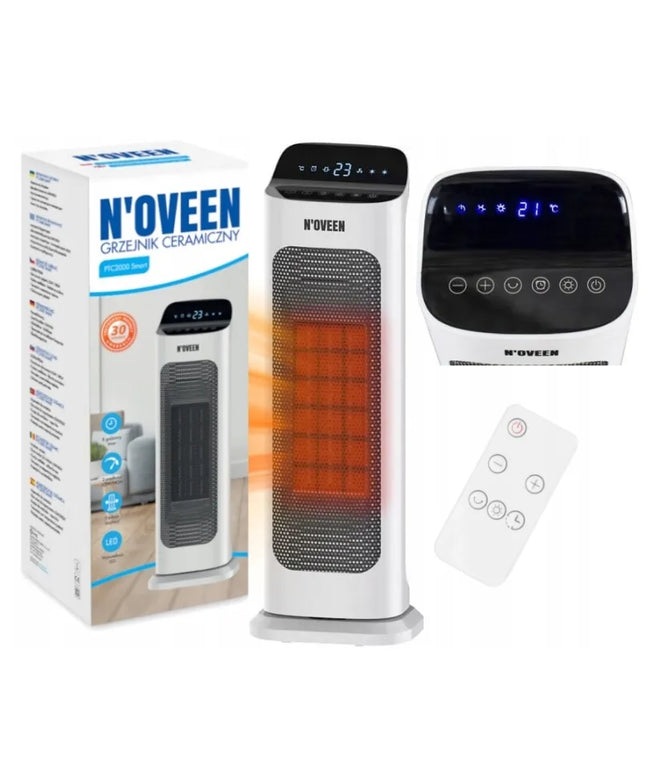 Keraminis ventiliatorinis šildytuvas N'OVEEN PTC2000 Tower Smart 2000W