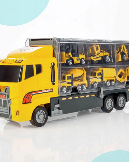 MalPlay sunkvežimis su transporto priemonių rinkiniu