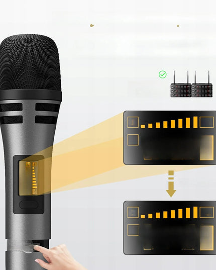 TONOR TW350 UHF belaidžių mikrofonų sistema karaokei, 2 vnt.