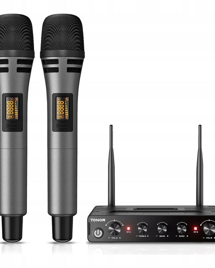 TONOR TW350 UHF belaidžių mikrofonų sistema karaokei, 2 vnt.