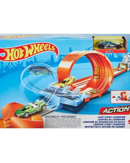 „Hot Wheels“ trasa „Wyskocznia“ su automobiliuku