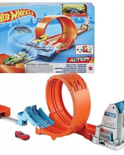 „Hot Wheels“ trasa „Wyskocznia“ su automobiliuku