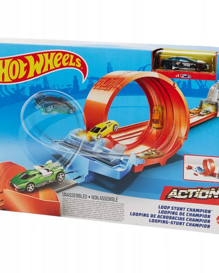 „Hot Wheels“ trasa „Wyskocznia“ su automobiliuku