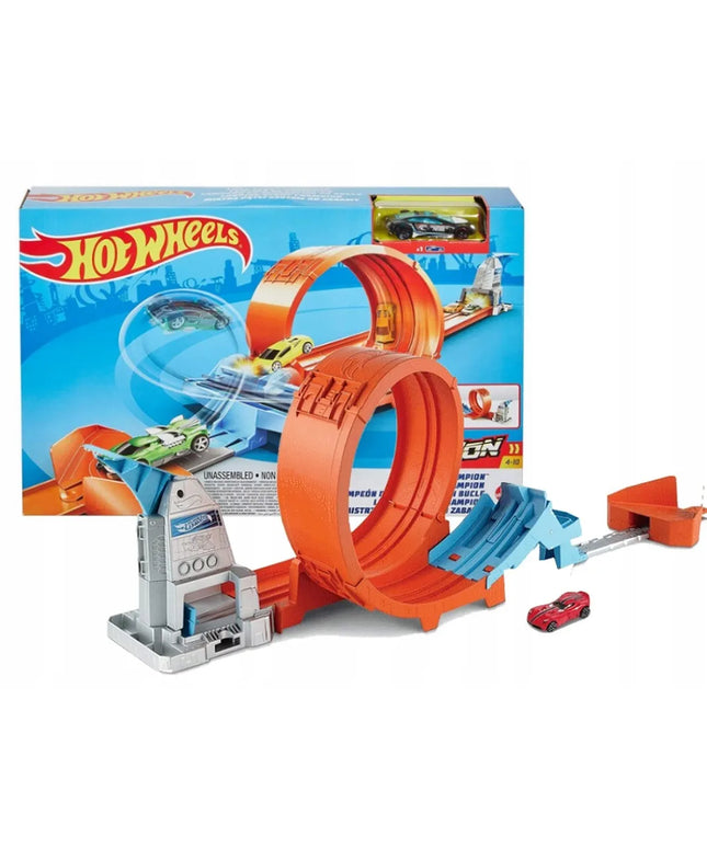 „Hot Wheels“ trasa „Wyskocznia“ su automobiliuku