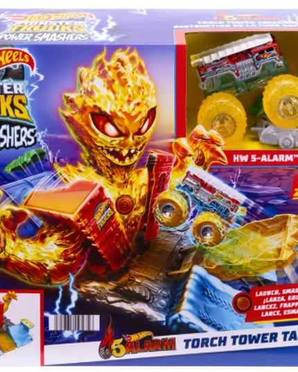 „Hot Wheels Monster Trucks Arena Smashers“ trasa „Ugnies bokštas“ su 3 automobiliais