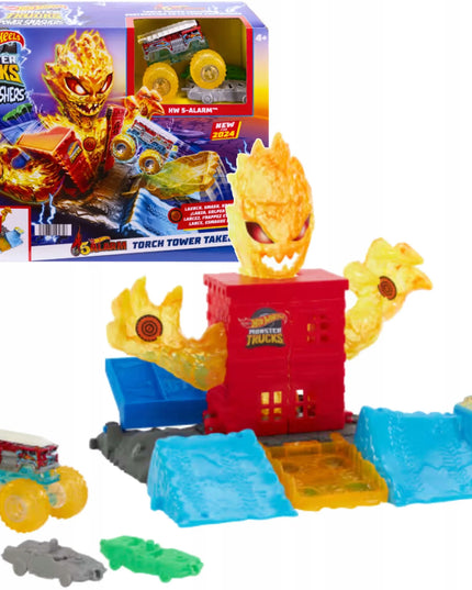 „Hot Wheels Monster Trucks Arena Smashers“ trasa „Ugnies bokštas“ su 3 automobiliais