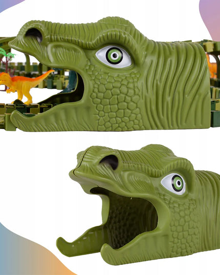 MalPlay „Dino Park“ lenktynių trasa su dinozaurais, 240 dalių