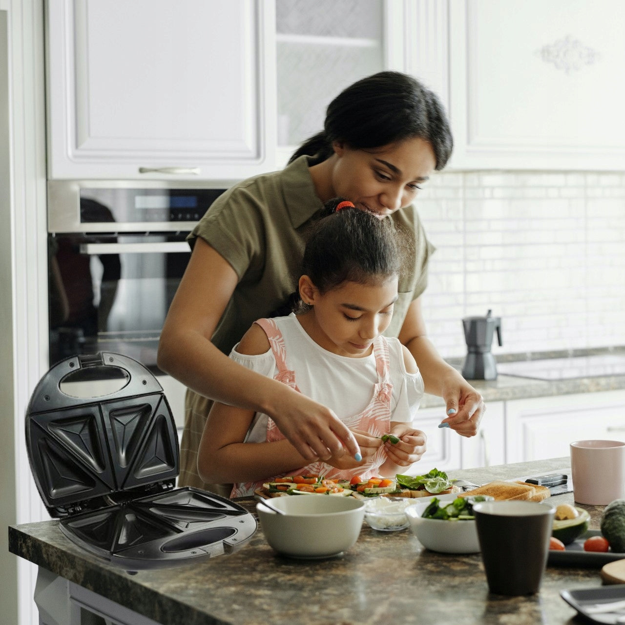 Galingas sumuštinių skrudintuvas/keptuvė