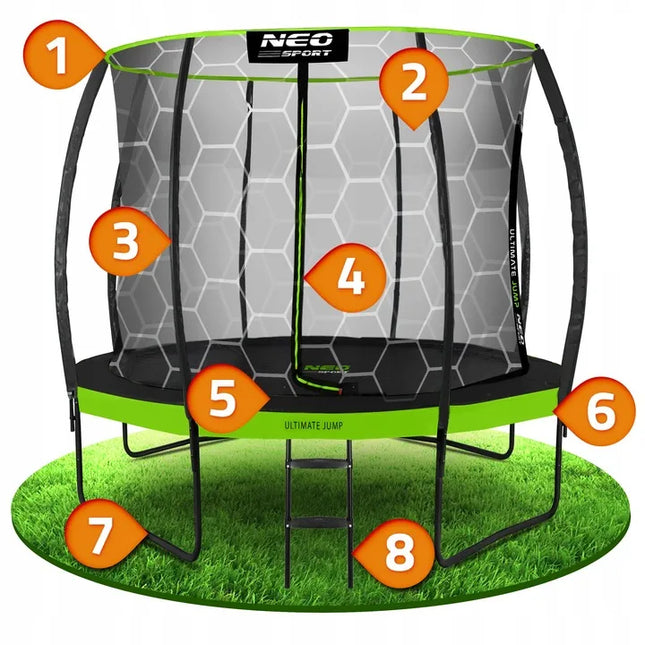 Neo-sport sodo batutas vaikams 252 cm 8ft