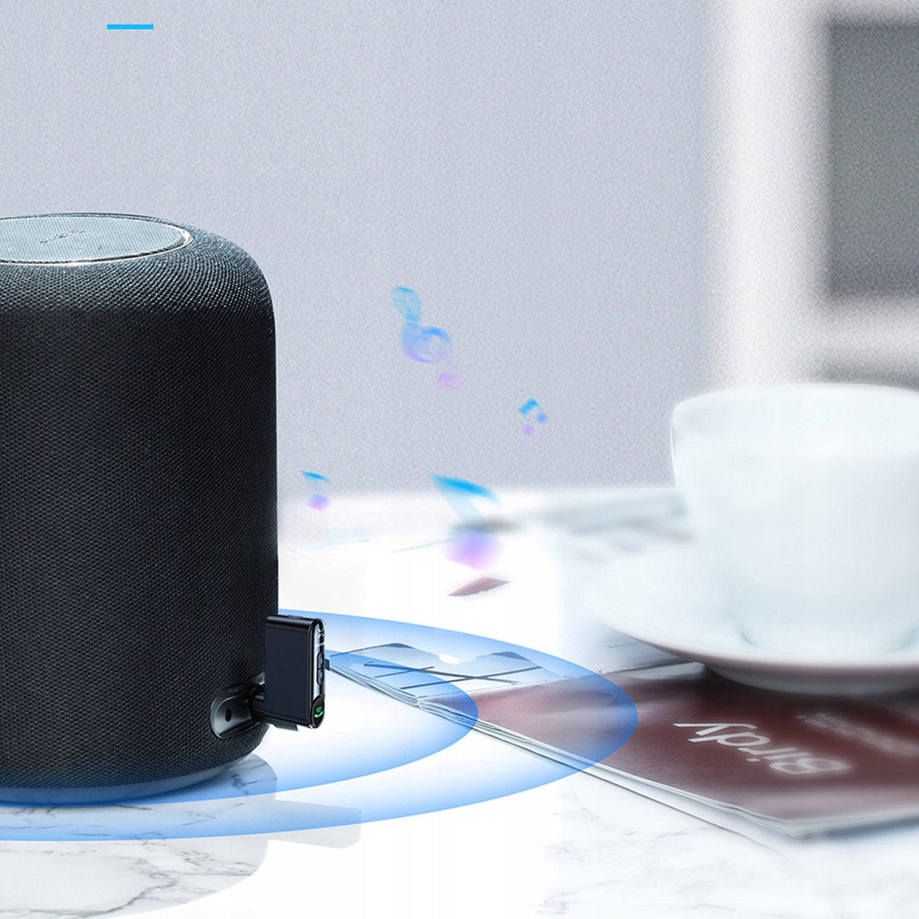 Automobilinis Bluetooth siųstuvas AUX BASEUS Laisvų rankų įranga + Laidas