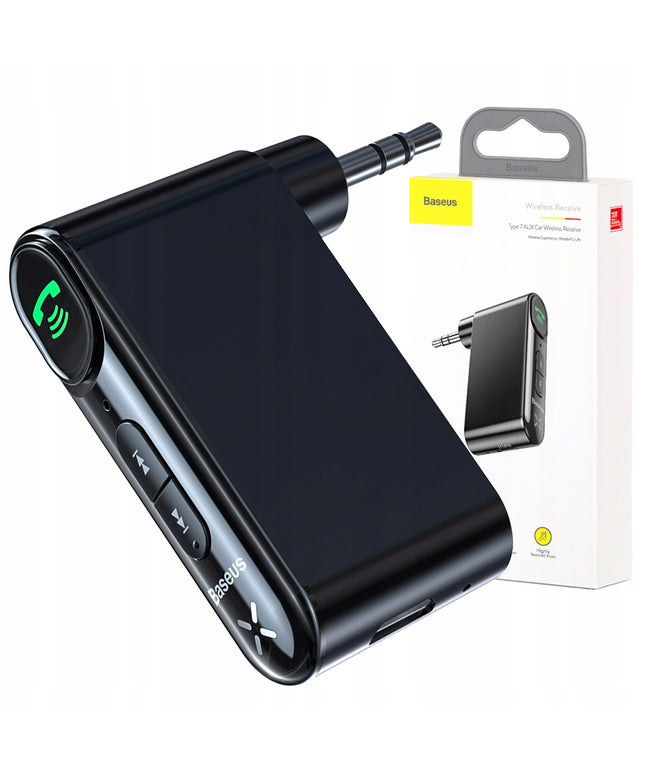 Automobilinis Bluetooth siųstuvas AUX BASEUS Laisvų rankų įranga + Laidas
