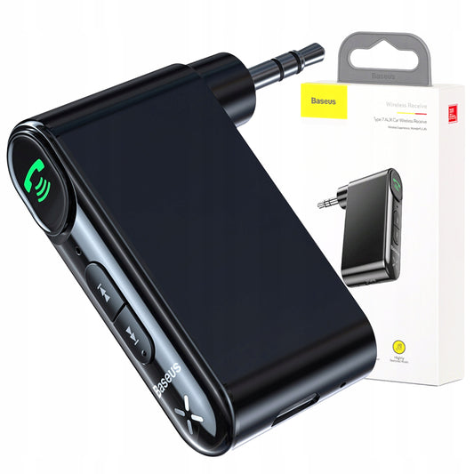 Automobilinis Bluetooth siųstuvas AUX BASEUS Laisvų rankų įranga + Laidas