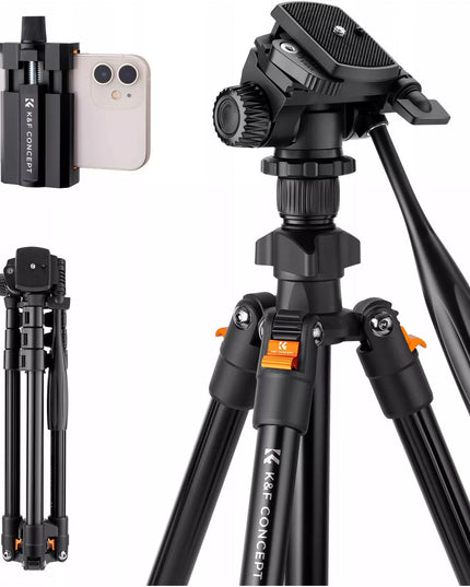 TRIPODAS FOTOGRAFINIS TRIKOJIS FOTOAPARATUI IR KAMERAI + TELEFONO LAIKIKLIS
