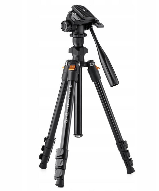 TRIPOD fotografinis trikojis + galvutė fotoaparatui ir vaizdo kamerai, telefono laikiklis