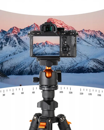 TRIPOD Fotoaparato trikojis + 3D galvutė + telefono laikiklis K&F