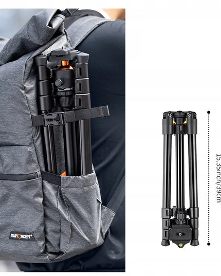TRIPOD Fotoaparato trikojis + 3D galvutė + telefono laikiklis K&F