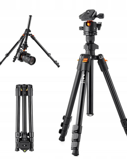 TRIPOD Fotoaparato trikojis + 3D galvutė + telefono laikiklis K&F
