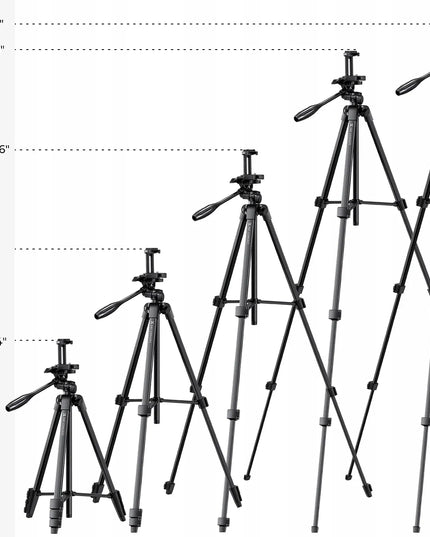 K&F Concept lengvas fotografijos trikojis „TRIPOD“, 150 cm, su „Bluetooth“ nuotolinio valdymo pulteliu ir telefono laikikliu