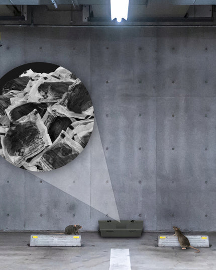 Stiprūs juodi graužikų nuodai-pasta žiurkėms, pelėms NO PEST 1KG