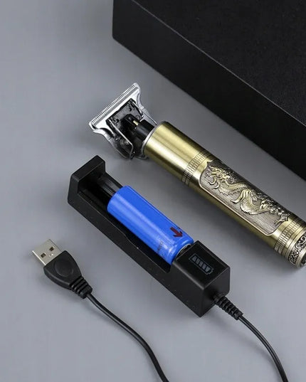 DexXer USB-C plaukų ir barzdos trimeris su 4 šukų galvutėmis