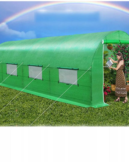 Sodo plėvelinis šiltnamis 3x4m 12m2 tvirtas UV-4 žalias