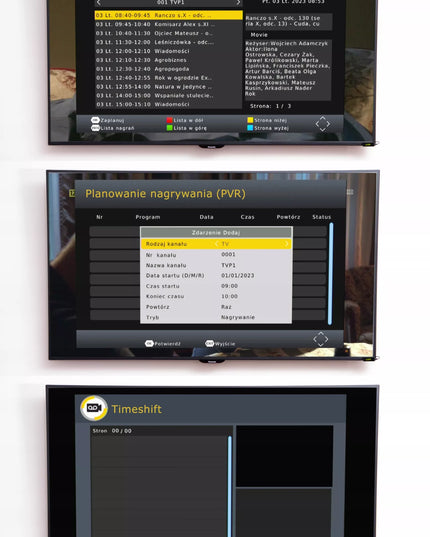 Antžeminės Televizijos DVB-T2 Tiunerio Dekoderis H.265 HEVC Full HD su USB, HDMI ir nuotolinio valdymo pulteliu bei baterijomis