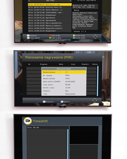 Antžeminės Televizijos DVB-T2 Tiunerio Dekoderis H.265 HEVC Full HD su USB, HDMI ir nuotolinio valdymo pulteliu bei baterijomis