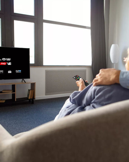 Antžeminės Televizijos DVB-T2 Tiunerio Dekoderis H.265 HEVC Full HD su USB, HDMI ir nuotolinio valdymo pulteliu bei baterijomis