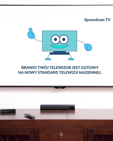 Antžeminės Televizijos DVB-T2 Tiunerio Dekoderis H.265 HEVC Full HD su USB, HDMI ir nuotolinio valdymo pulteliu bei baterijomis