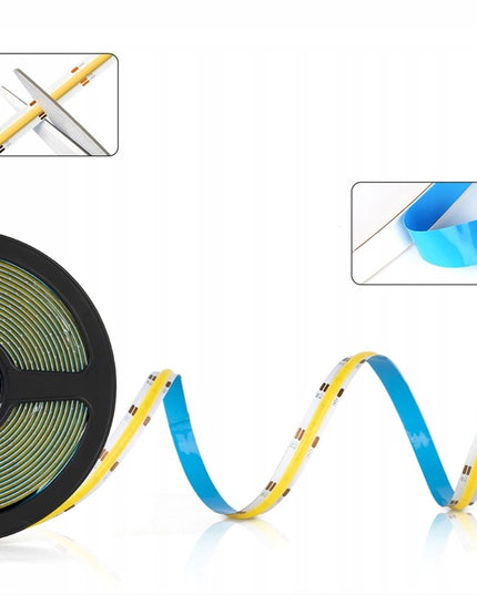 LED juosta COB Neon 12V 5m 15W/m 528 diodų 75W 4000K Neutrali Galinga 1650lm