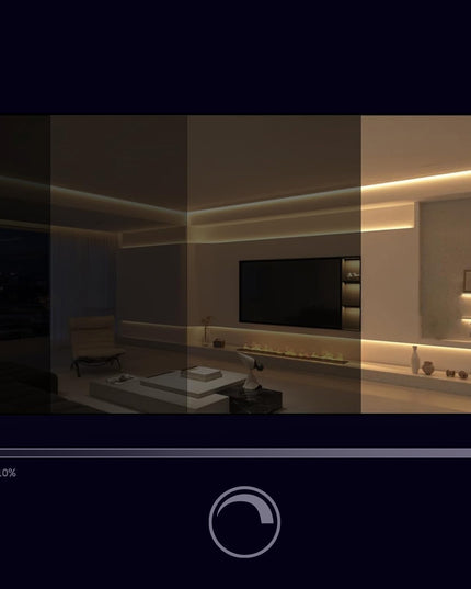 COB Neon LED juosta 24V 5m 9W/m 480 diodų 45W 4000K Neutrali Galinga 990lm/m