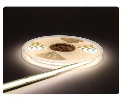 LED juosta Neon COB 12V Neutrali 5m Vienalytė ryški ir maloni šviesa