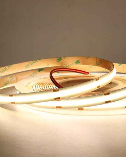LED juosta Neon COB 12V Neutrali 5m Vienalytė ryški ir maloni šviesa