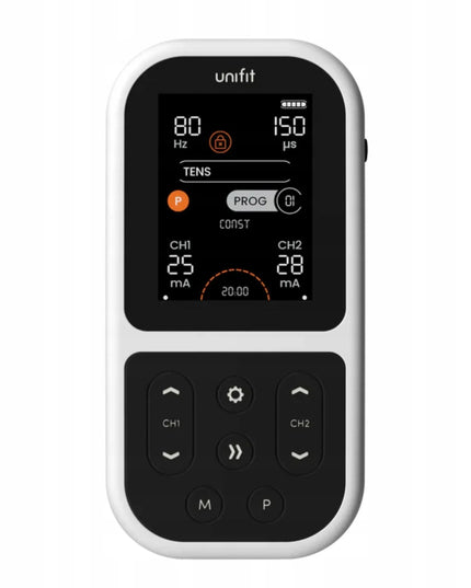 TensCare Unifit – elektrostimuliatorius TENS, EMS ir masažuoklis raumenims atpalaiduoti