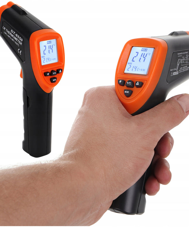Lazerinis infraraudonųjų spindulių termometras Pirometras -50+550