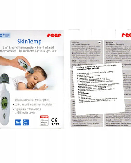 Reer SkinTemp 3 viename elektroninis termometras, matuoja per 1 sekundę