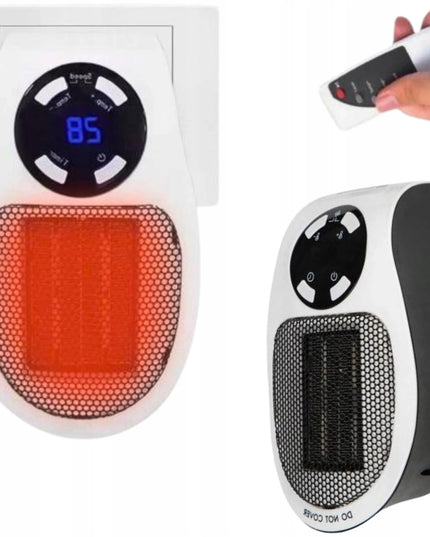 Nešiojamas elektrinis mini šildytuvas su ventiliatoriumi į elektros lizdą