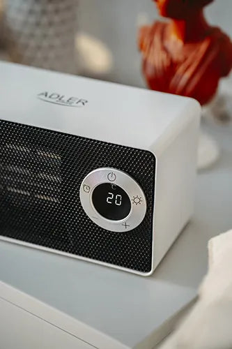 Keraminis ventiliatorinis šildytuvas Adler AD7746, 1000W, su LCD ekranu