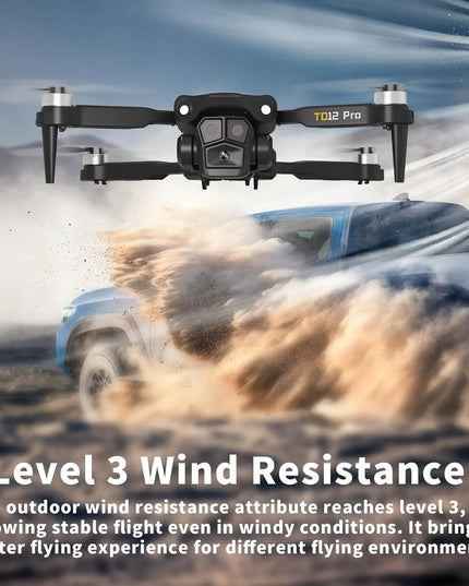 Toladrone TD12Pro sulankstomas FPV dronas su 1080P kamera, bešepetėliniais varikliais