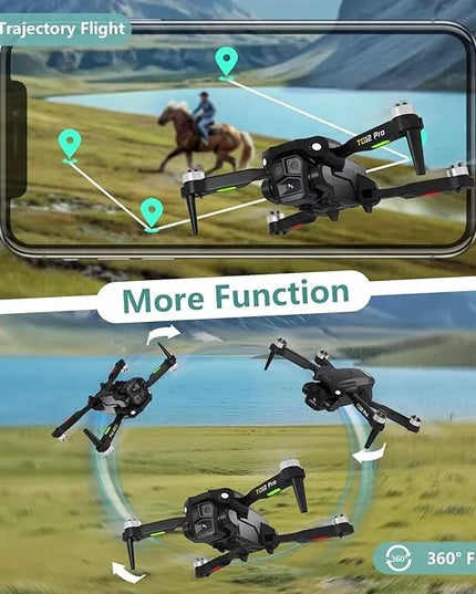 Toladrone TD12Pro sulankstomas FPV dronas su 1080P kamera, bešepetėliniais varikliais