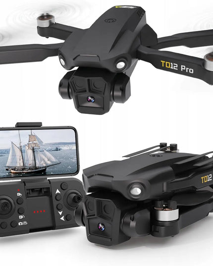 Toladrone TD12Pro sulankstomas FPV dronas su 1080P kamera, bešepetėliniais varikliais