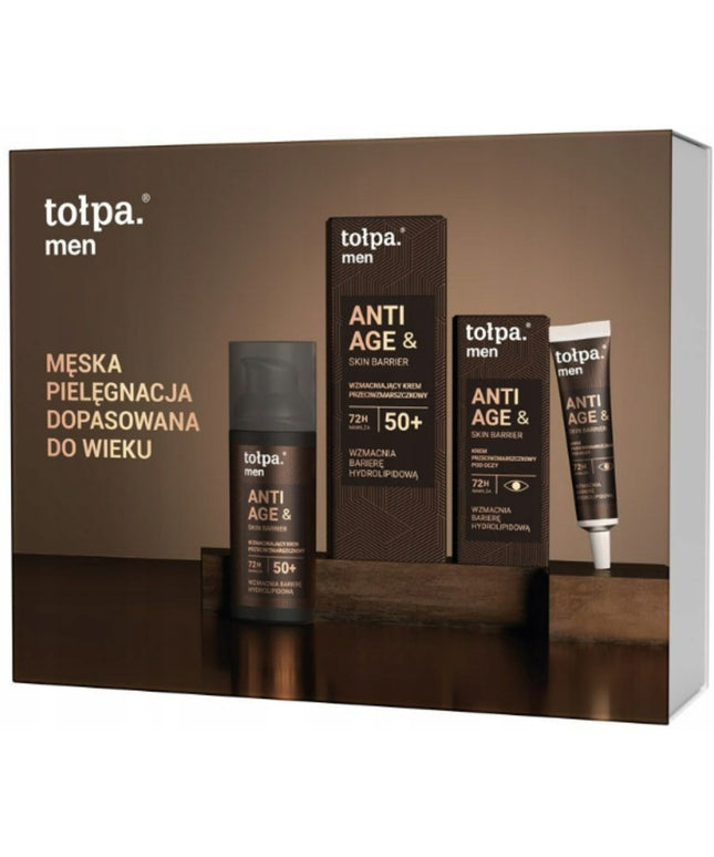 Tołpa Men Dovanų rinkinys vyrams, veido ir paakių kremas 50+